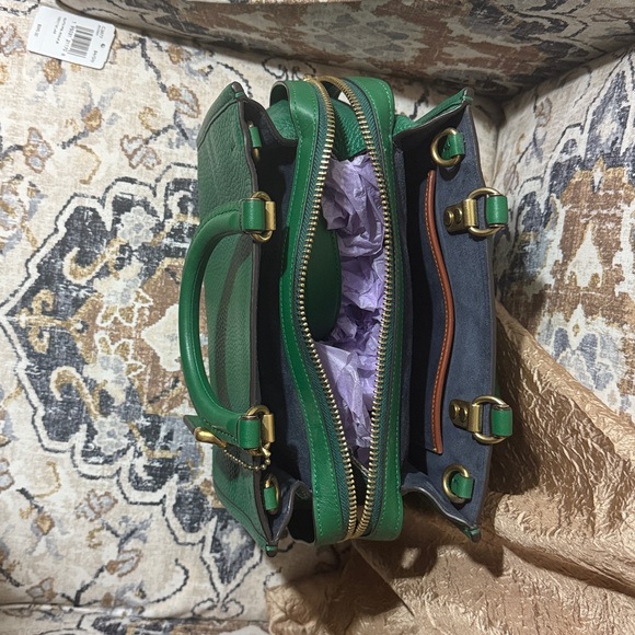 Coach Rogue 25 Green C3877 - Picture 8 of 15